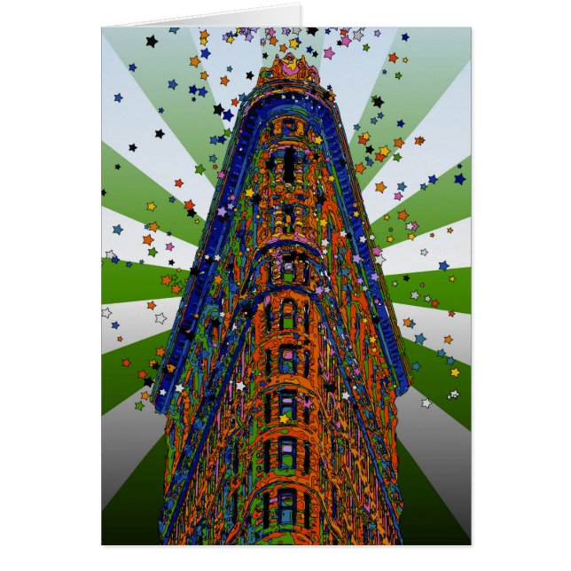 Top des Flatiron Gebäude - Grün & Weiß Rays (Vorne)