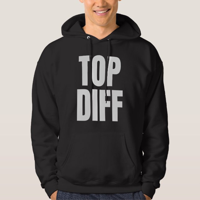 Top-Diff-Unterschied Lane Gaming  Meme Hoodie (Vorderseite)
