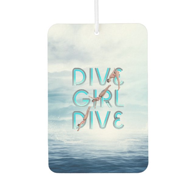 TOP Dive Girl Dive Air Freshener Autolufterfrischer (Vorderseite)