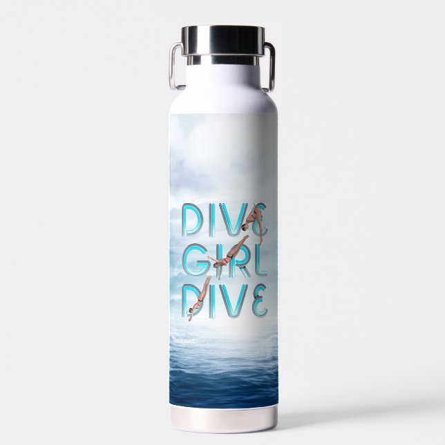 TOP Dive Girl Dive Trinkflasche (Vorne)