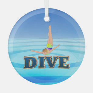 TOP Dive Ornament Aus Glas
