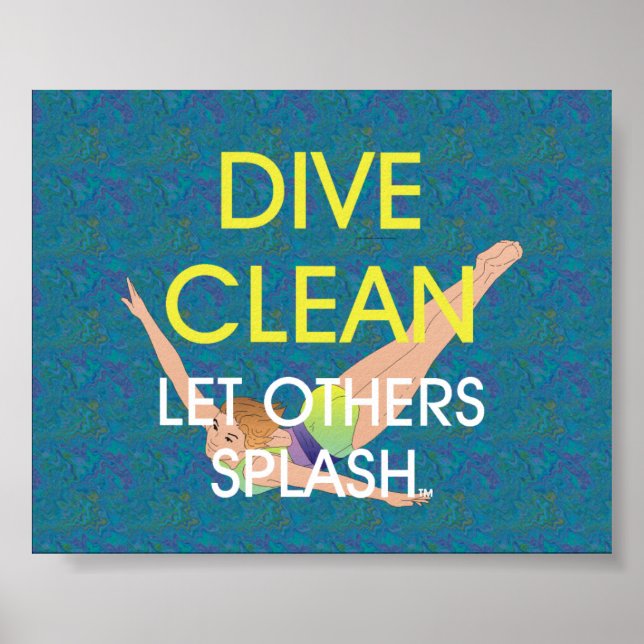 TOP Diving Clean Poster (Vorne)