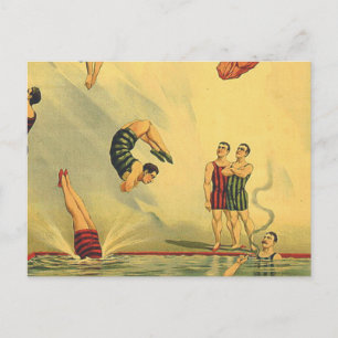 TOP Diving Old School Postkarte
