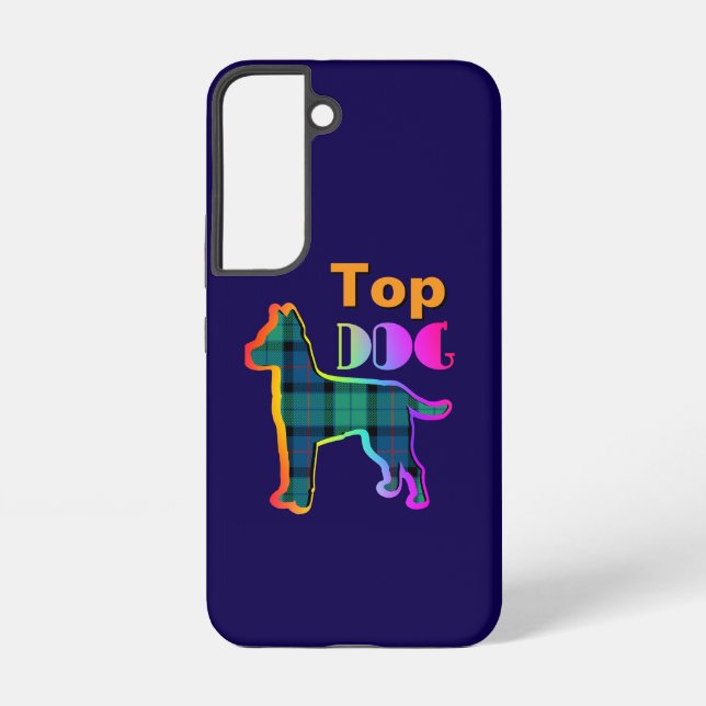 Top-Dog-Logo dunkelblau Samsung Galaxy Hülle (Rückseite)