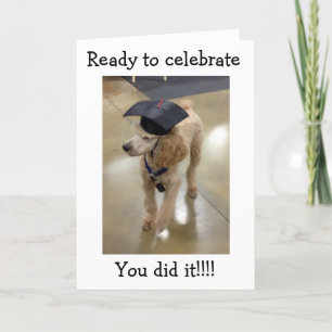 TOP DOG-YOU GRADUIERT! BEREIT ZUM FEIERN KARTE