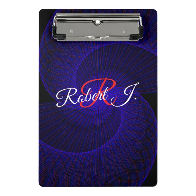 Top Down Dual Funnel Geometric Mini Clipboard Mini Klemmbrett (Vorderseite)