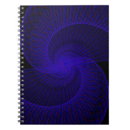 Top Down Dual Funnel Geometric Spiral Notebook Notizblock