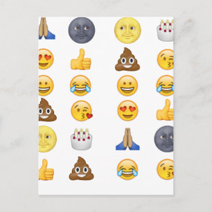 Top-Emoji-Sammlung Postkarte