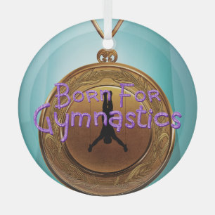 TOP Für Turnen Geboren Glasornament Ornament Aus Glas