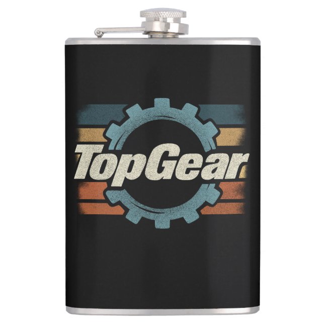 Top Gear Retro Vintage Flachmann (Vorderseite)