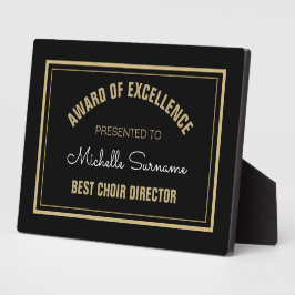 Top Geschenk! Best Choir Director-Plakette Fotoplatte