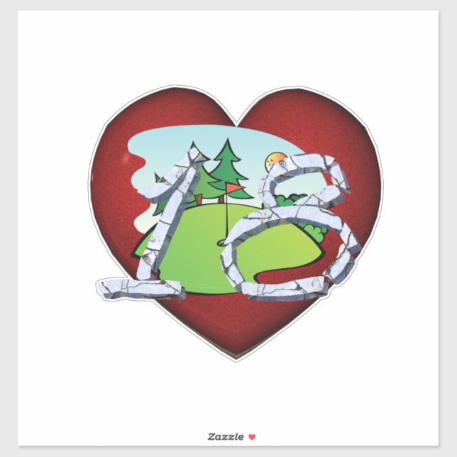 TOP Golf 18 Aufkleber (Blatt)