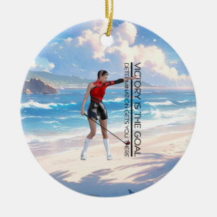 TOP Golf Siegziel Keramik Ornament