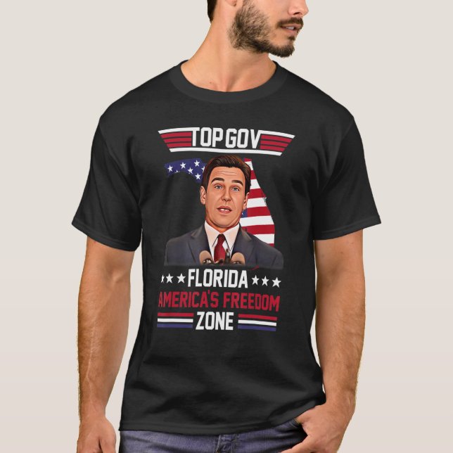 Top Gov Ron Desantis Top Gov Gouverneur Florida Us (Vorderseite)