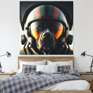 TOP GUN ACE DOG ART DRUCKSERIE NR. 2 LEINWANDDRUCK