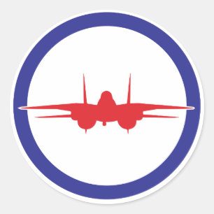 Top-Gun-Aufkleber Runder Aufkleber