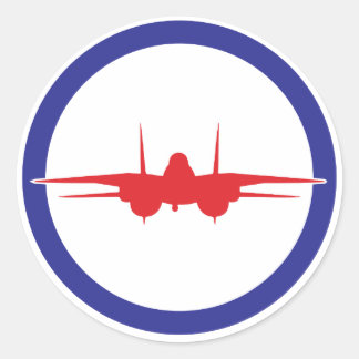 Top-Gun-Aufkleber Runder Aufkleber