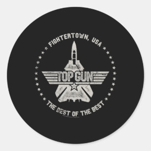 Top Gun Fightertown USA Kreis Runder Aufkleber