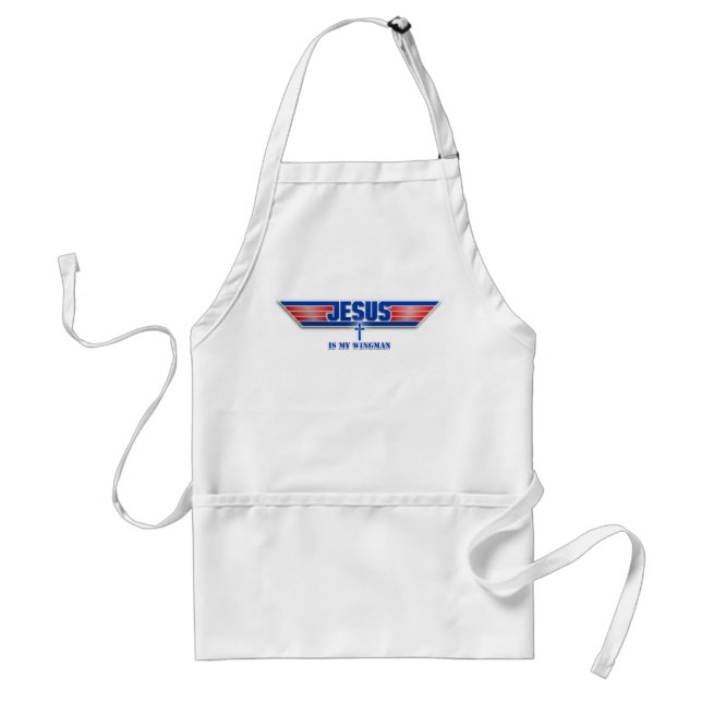 Top Gun Logo Jesus Christus Wingman Apron Schürze (Vorne)
