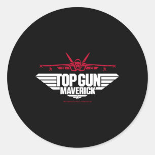 Top Gun Maverick Fighter Jet Runder Aufkleber