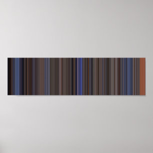 Top Gun Panorama Film Strichcode Poster