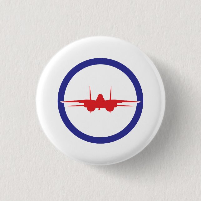 Top Gun Themed Button für Top Gun Themed Party (Vorderseite)