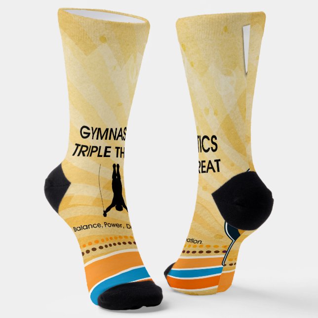 TOP Gymnastik Triple Socken (Gewinkelt)