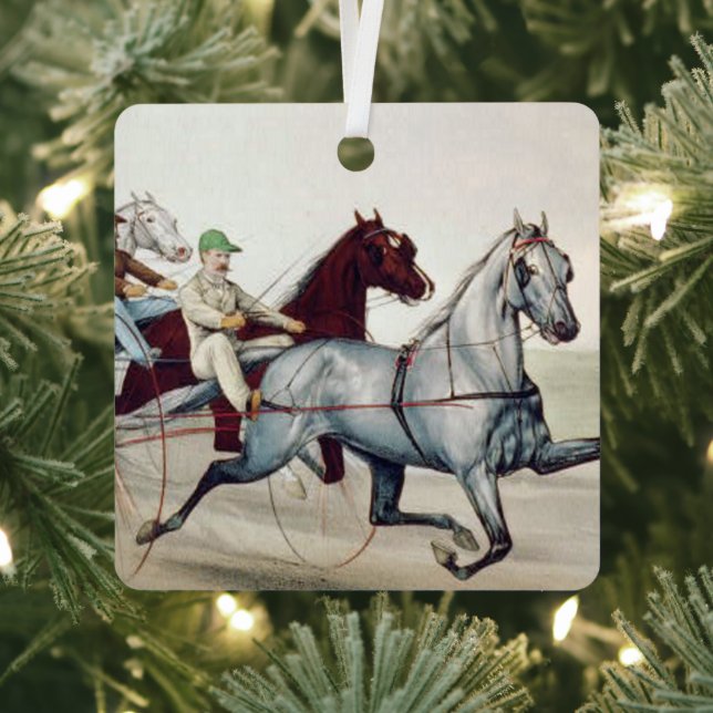 TOP Harness Racing Metal Ornament (InSitu)