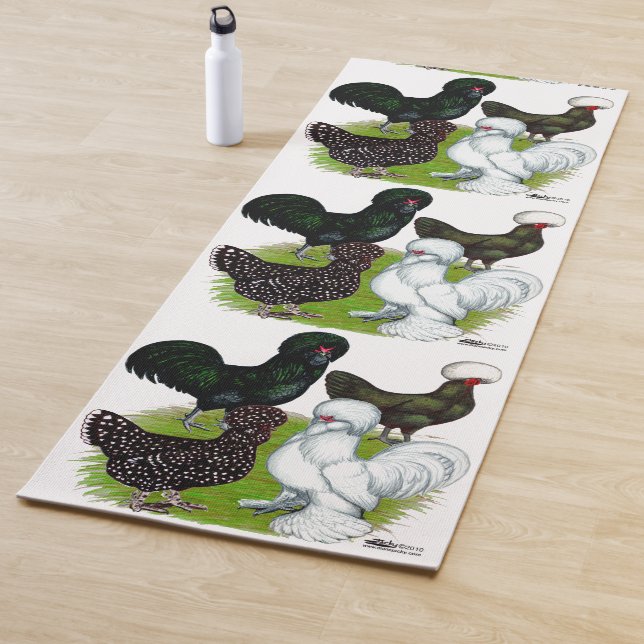 Top Hat Chicken Quartett Yogamatte (Beispiel)