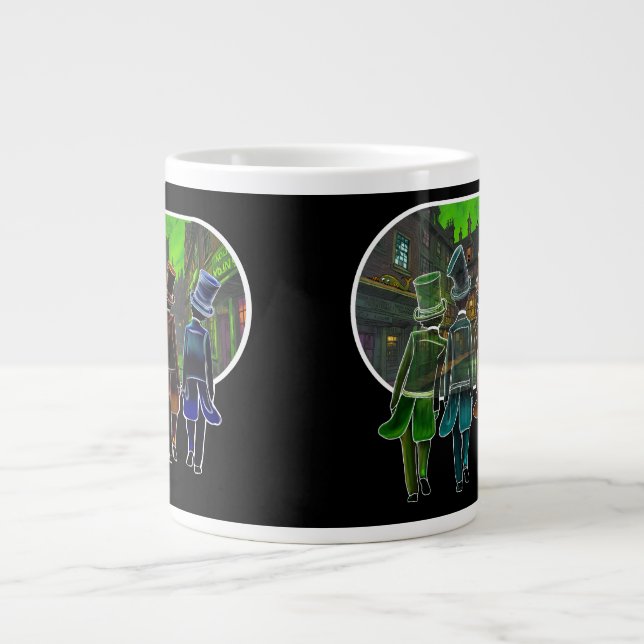 Top hat design Mug Jumbo-Tasse (Vorderseite)