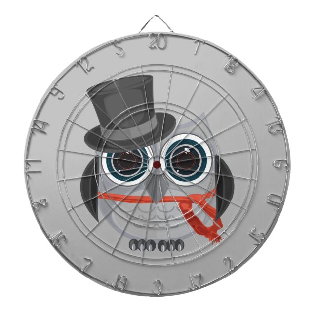 Top Hat Owl Dartscheibe (vorne)