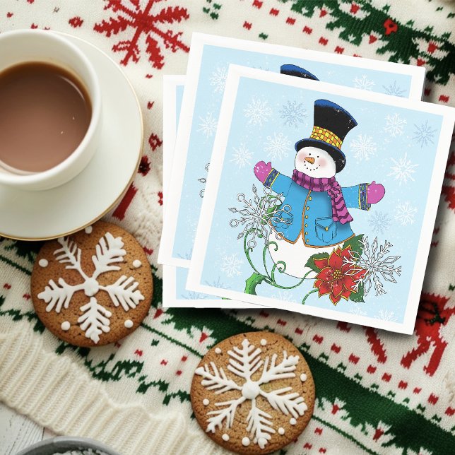 Top Hat Snowman Serviette (Von Creator hochgeladen)