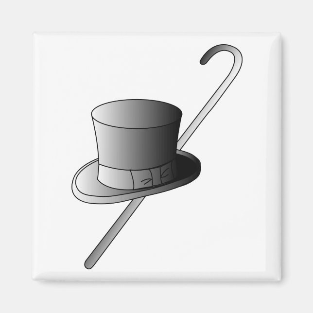 Top Hat und Cane Magnet (Vorne)