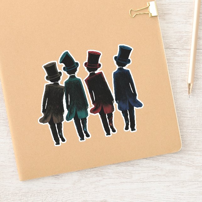 Top Hatters Aufkleber (Notizbuch)