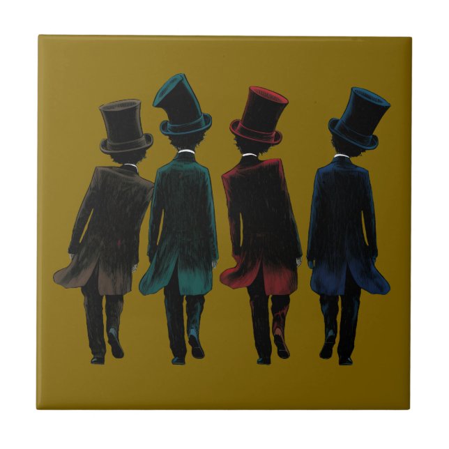 Top Hatters Fliese (Vorderseite)