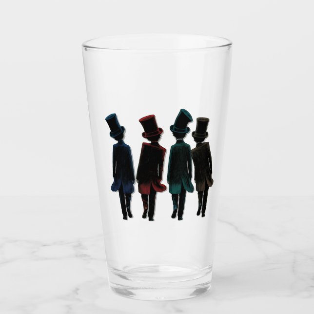 Top Hatters Glas (Vorderseite)