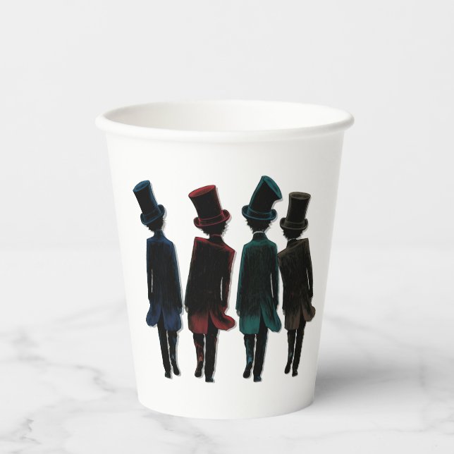 Top Hatters Pappbecher (Vorderseite)