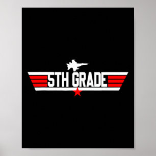 Top-Klasse 5. Fünfte Klasse Byck Zur Schule Erster Poster