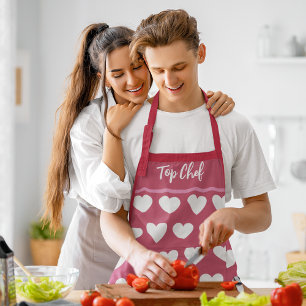"Top Koch" Liebe zum Kochen Valentinische Schürze