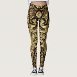 Top Krokodil Lederoptik Leggings