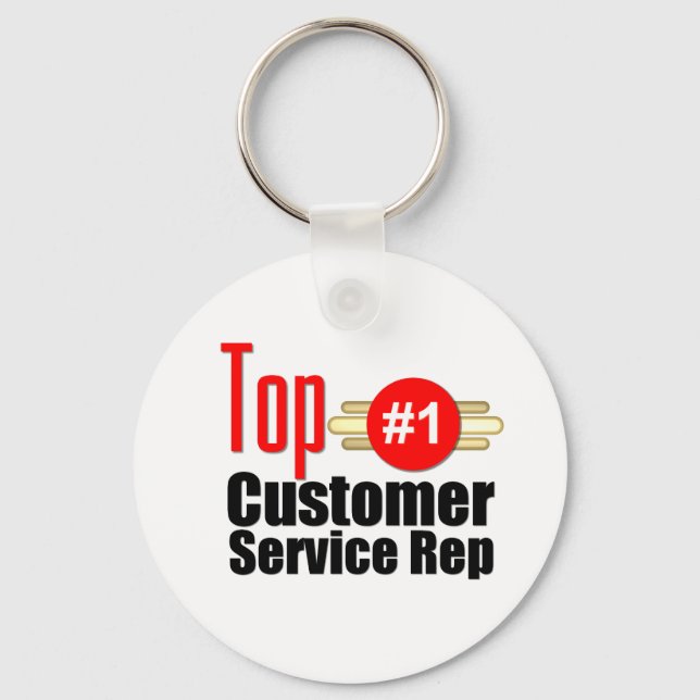 Top-Kundenservice-Mitarbeiter Schlüsselanhänger (Vorderseite)