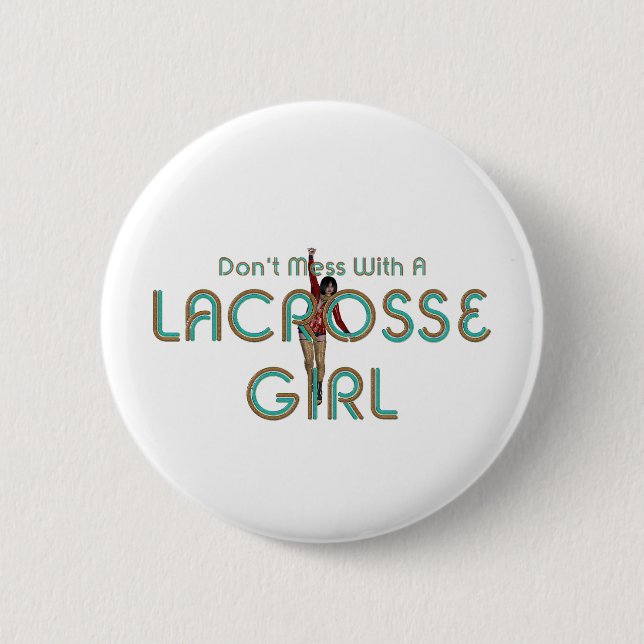 TOP Lacrosse Girl DMW-Tasten Button (Vorderseite)