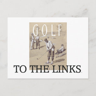 TOP Links Golf Postkarte