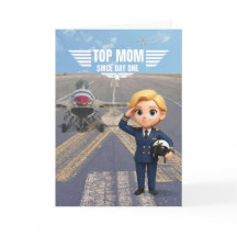 Top-Mom-Aviation-Karte – Lustige Karte für Mama