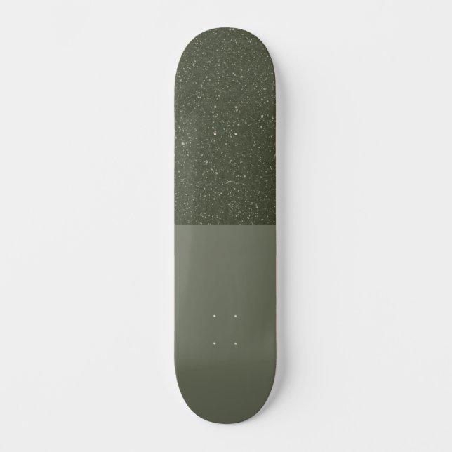 Top Moss Green Skateboard Deck (Custom) (Vorderseite)