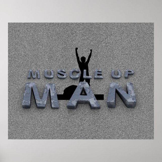 TOP Muscle Up Man Poster (Vorne)