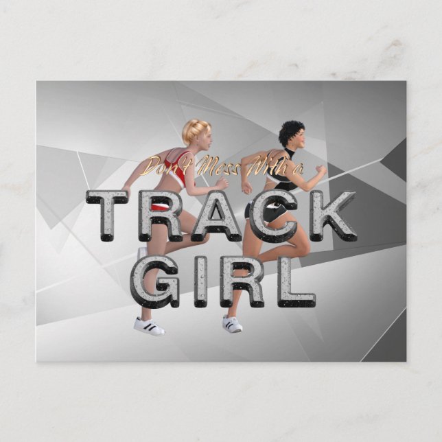 TOP nicht mit Track Girl durcheinander bringen Postkarte (Vorderseite)