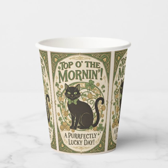 Top O' The Morning - St. Patrick's Day Papiertasse Pappbecher (Vorderseite)