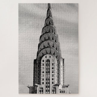 Top of the Chrysler Gebäude NYC - B&W Puzzle