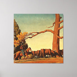 „Top of the Ridge“ Western Art von Maynard Dixon Leinwanddruck